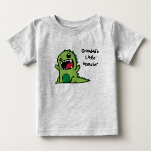 Grandad's Little Monster Baby T-Shirt