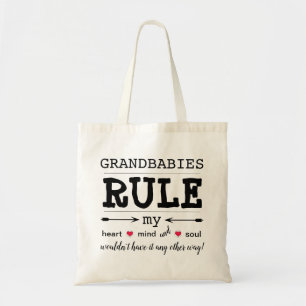 "Grandbabies Rule" Budget Tote Bag
