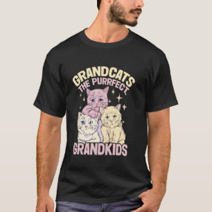 Grandcats the Purrfect Grandkids Cat Grandma T-Shirt