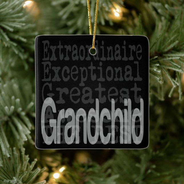 Grandchild Extraordinaire Ceramic Ornament (Tree)