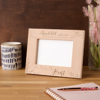 Grandchild Love Engraved Touches Your Heart Frame