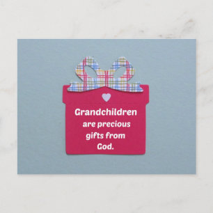 Grandchildren are Precious Gifts from God Postcard