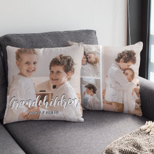 Grandchildren Customised Photo Collage Cushion