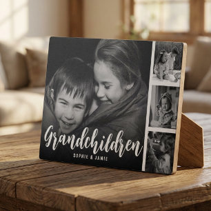 Grandchildren Customised Photo Collage Plaque