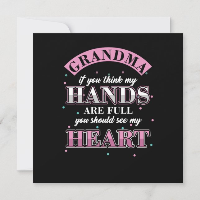 Grandchildren Grandchild Nana Granny Funny Grandmo Invitation (Front)