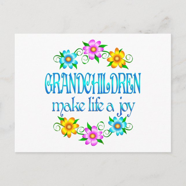 Grandchildren Joy Postcard (Front)