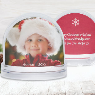 Grandchildren Keepsake Photo for Grandparents Snowglobe