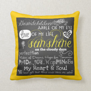 Grandchildren Love and Inspiration Pillow