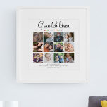 Grandchildren Make Life Grand | Photo Collage Poster<br><div class="desc">Looking for the perfect Mother's Day gift for a grandparent? Look no further than our one-of-a-kind 12 photo collage poster! This fun and sentimental present features a heartwarming message - 'GRANDCHILDREN MAKE THE WORLD GRAND' - and can be personalised with the names of all the grandkids. Want to make it...</div>