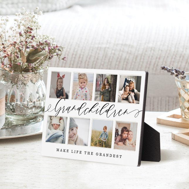 Grandchildren Make Life The Grandest Photo Collage Plaque (Creator Uploaded)