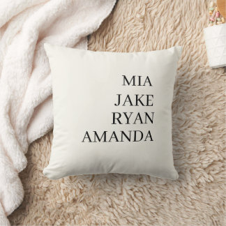 Grandchildren Name Funny Cream Gift Cushion