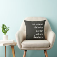 Grandchildren Names Black Modern Trendy Gift