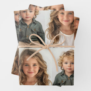 Grandchildren photographic gifts wrapping paper sheet