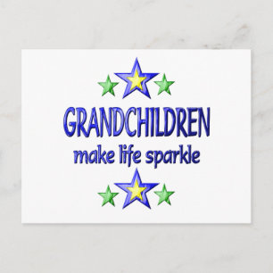 Grandchildren Sparkle Postcard
