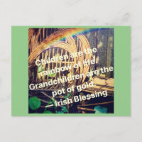 Grandchildren, the pot of gold in life. Postcard