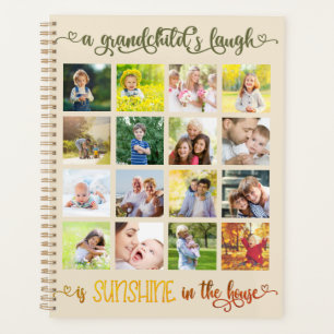 Grandchilds Laugh Quote - 16 Square Photos Planner