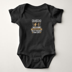 Granddad And Grandson Best Friends For Life Baby Bodysuit