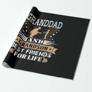 Granddad And Grandson Best Friends For Life Wrapping Paper