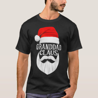Granddad Claus Santa Family Matching Christmas Paj T-Shirt