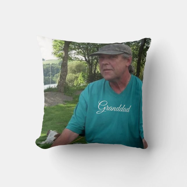Granddad Editable picture & text Cushion (Front)