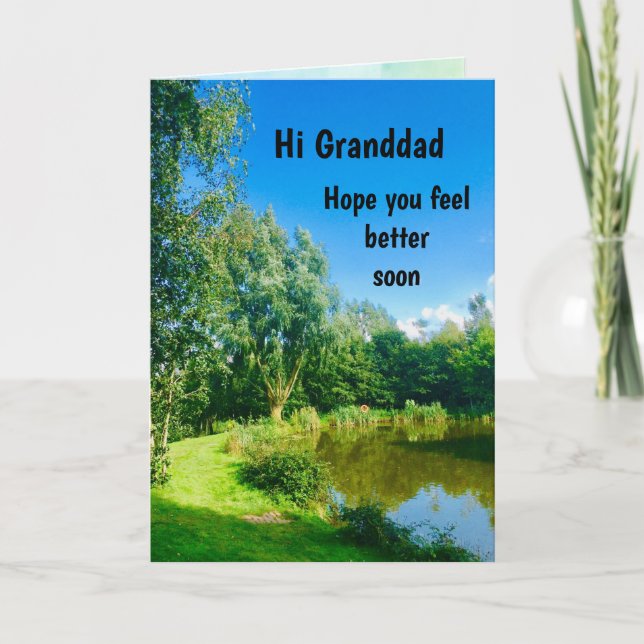 Granddad Get Well Soon Greeting Card (Front)