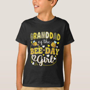 Granddad of the bee-day girl funny bee birthday T-Shirt