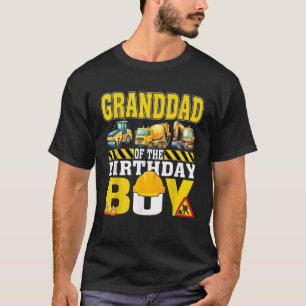Granddad Of The Birthday Boy Construction Worker B T-Shirt
