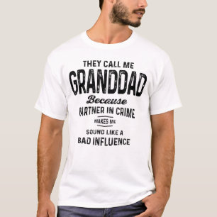Granddad Partner in Crime - Grandparents T-Shirt
