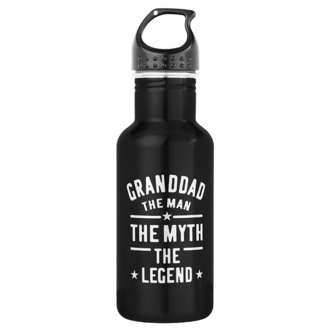 Granddad The Man Myth Legend 532 Ml Water Bottle (Front)