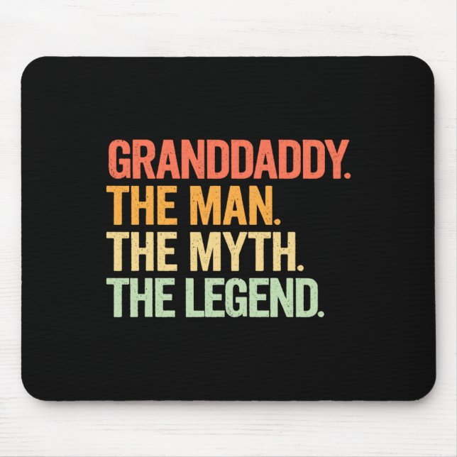 Granddaddy Man Myth Legend Retro Design Mouse Mat (Front)