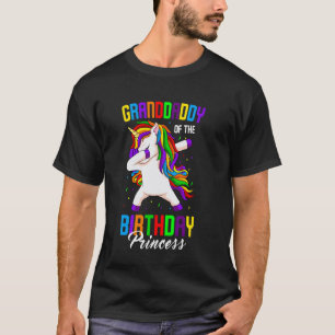 Granddaddy of the Birthday Princess Unicorn Dabbin T-Shirt