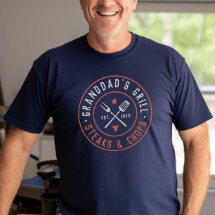 Granddad's Grill Personalised Year Established T-Shirt