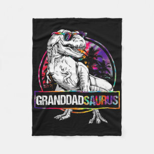Granddadsaurus Dinosaur Granddad Saurus Matching T Fleece Blanket