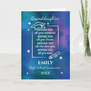 Granddaug High School Graduation Name Year  Card