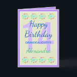Granddaughter 14 Modern Keepsake Birthday Card<br><div class="desc">A lovely minimalist,  modern designed birthday card for a dear granddaughter. Personalize with name and age to make this card a lovely keepsake for years to come.</div>