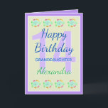 Granddaughter 14 Modern Keepsake Birthday Card<br><div class="desc">A lovely minimalist,  modern designed birthday card for a dear granddaughter. Personalize with name and age to make this card a lovely keepsake for years to come.</div>