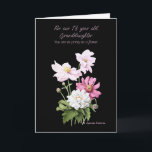 Granddaughter 18th Birthday Japanese Anemones Card<br><div class="desc">You have come across the most beautiful flower greeting cards on Zazzle. A striking image of a colourful flower on a black background, with greetings appropriate to an occasion. Not only is the front beautiful, the back has a picture of the front flower as well. When the recipient is finished,...</div>
