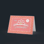 Granddaughter 20th Birthday with Crown & Gold Dots Card<br><div class="desc">As grandparents,  your granddaughters are special. And on a granddaughter’s special day you can send special greeting and special greetings with this special card. The crown and gold looking dots on the front of this cards make sparkling birthday celebration.</div>