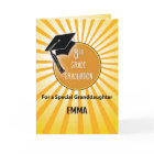 Granddaughter 8th Grade Graduation Hat on Sun