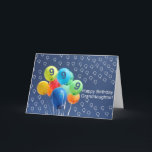 Granddaughter 9th birthday coloured balloons card<br><div class="desc">Granddaughter 9th birthday coloured balloons Created from an original Studio Porto Sabbia photo! This Coloured Balloons Birthday card is available as an age specific card ages 1 to 12, in different languages and for various specific (family) relations. For Birthday Party Invitations in the same style, check the Invitation section of...</div>
