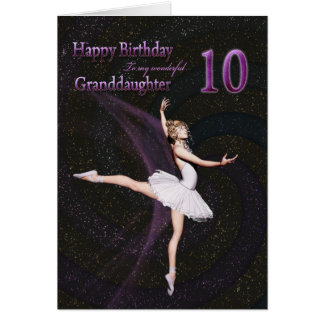 granddaughter age 10 birthday card