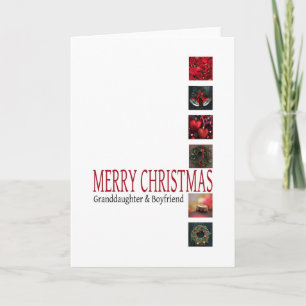 Granddaughter and Boyfriend   Merry Christmas card