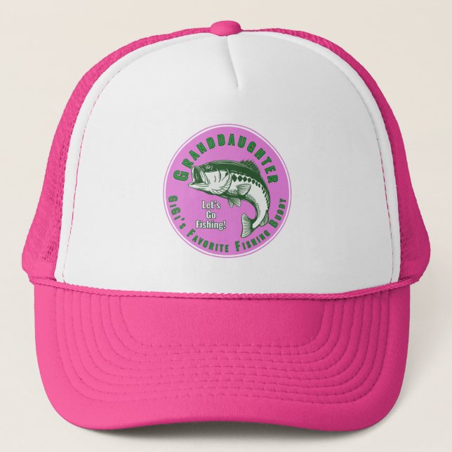 Granddaughter and Gigi Fishing  Trucker Hat (Front)