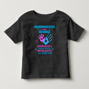 Granddaughter and Grandma Hold Hands and Hearts Toddler T-Shirt