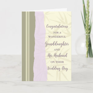 Granddaughter and Her Husband Congratulations Card