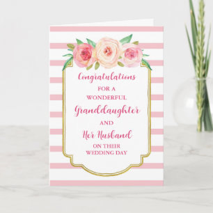 Granddaughter and Her Husband Congratulations Card