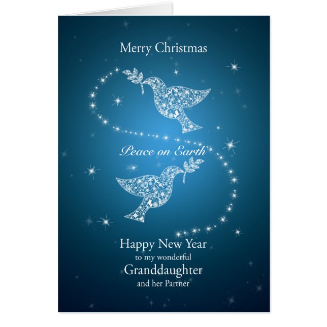 Granddaughter and her partner, Doves Christmas (Front)