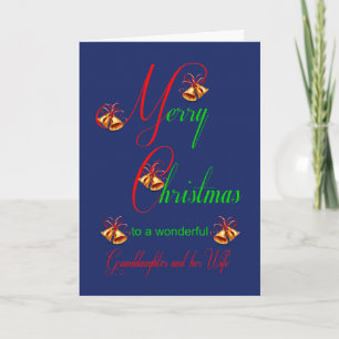 Granddaughter and her Wife Christmas Bells Holiday Card
