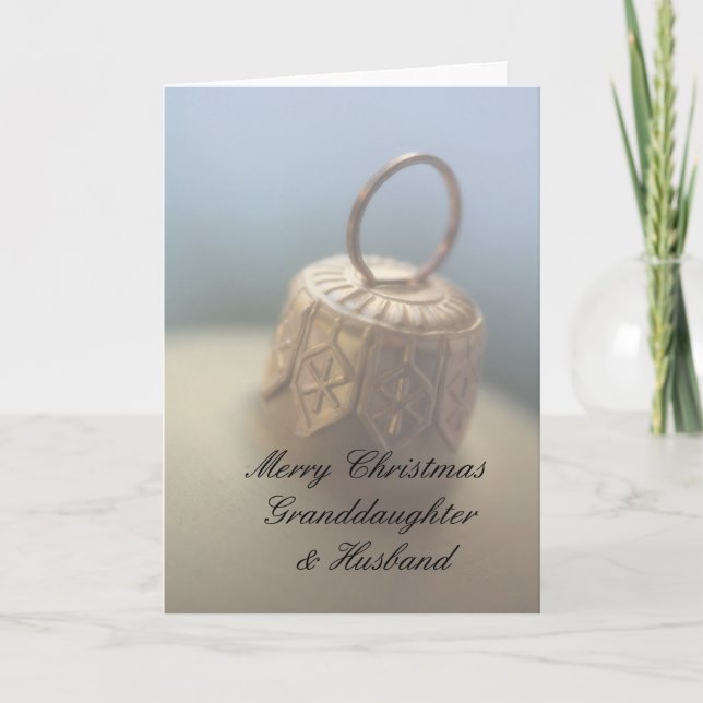 Granddaughter and Husband Merry Christmas card (Front)