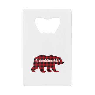 Granddaughter Bear Buffalo Red Plaid